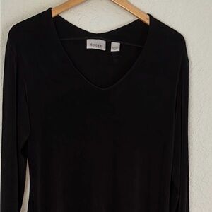 Chico's Black Long Sleeve Travelers Dress